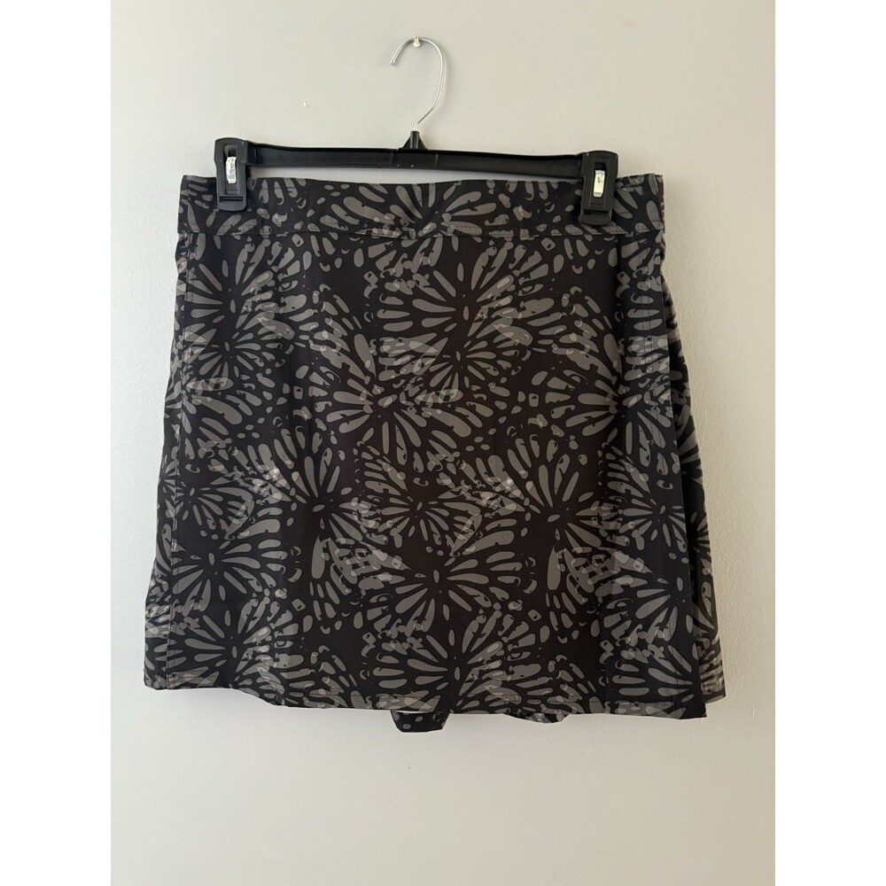 Ripskirt Hawaii Wrap Skirt Womens Size Large Black Floral Resortwear Beach